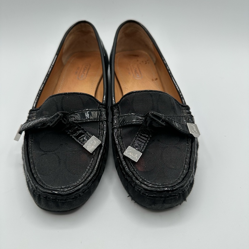 Coach Black Loafers with Tassels and Metallic Accent Women’s US 7 With The Box - Picture 2 of 16